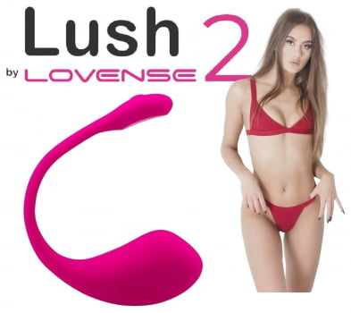 Lovense Lush 2 Vibrador Acionado Por Smartphone Ponto G Xvideos e Chaturbate!