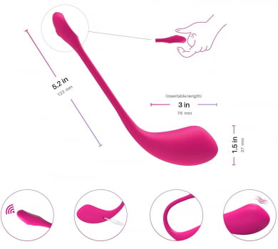 Lovense Lush 2 Vibrador Acionado Por Smartphone Ponto G Xvideos e Chaturbate!