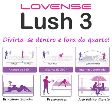 LOVENSE LUSH 3 VIBRADOR DAS CAMGIRLS DO CHATURBATE ACIONADO POR SMARTPHONE!