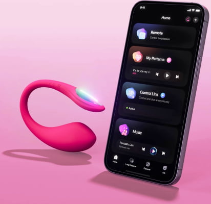 Lovense Lush Mini Para o Ponto G Formato de Ovo com Controle via App