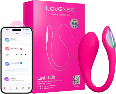 Lovense Lush Mini Para o Ponto G Formato de Ovo com Controle via App