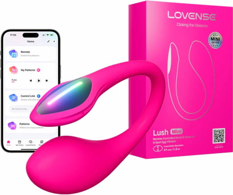 Lovense Lush Mini Para o Ponto G Formato de Ovo com Controle via App