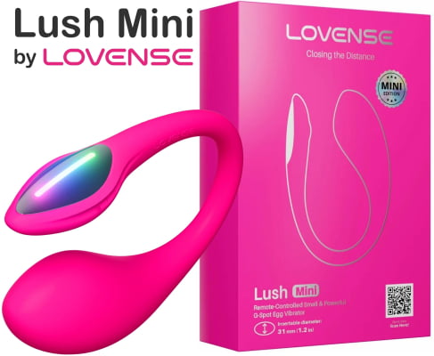 Lovense Lush Mini Para o Ponto G, Formato de Ovo, Controlado Por App Bluetooth Importado Original