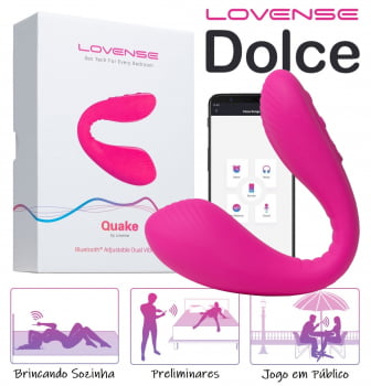 Lovense Dolce (Quake) Vibrador Duplo Para Ponto G e Clitóris!