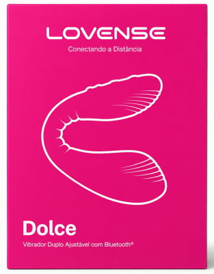 Lovense Dolce, Vibrador Duplo, Estimulador de Ponto G e Clitóris, Controle Remoto Por App Bluetooth, Carregamento Magnético, Silicone Macio, Para Camgirls, Compatível iOS, Android, Antigo Quake