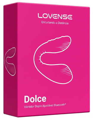 Lovense Dolce, Vibrador Duplo, Estimulador de Ponto G e Clitóris, Controle Remoto Por App Bluetooth, Carregamento Magnético, Silicone Macio, Para Camgirls, Compatível iOS, Android, Antigo Quake