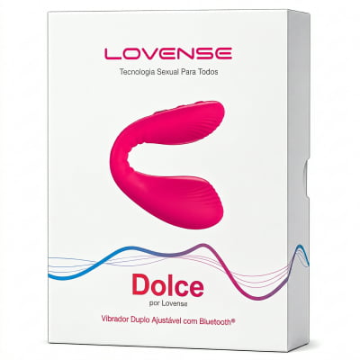 Lovense Dolce, Vibrador Duplo, Estimulador de Ponto G e Clitóris, Controle Remoto Por App Bluetooth, Carregamento Magnético, Silicone Macio, Para Camgirls, Compatível iOS, Android, Antigo Quake