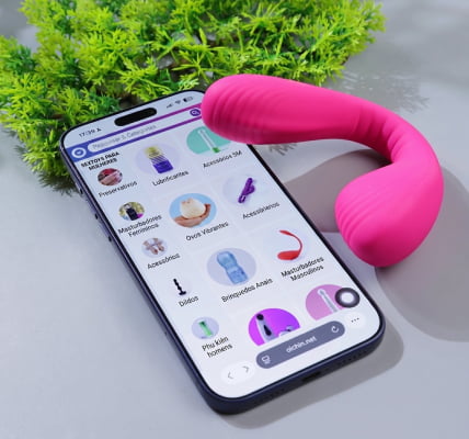 Lovense Dolce, Vibrador Duplo, Estimulador de Ponto G e Clitóris, Controle Remoto Por App Bluetooth, Carregamento Magnético, Silicone Macio, Para Camgirls, Compatível iOS, Android, Antigo Quake