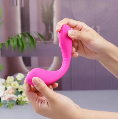 Lovense Dolce, Vibrador Duplo, Estimulador de Ponto G e Clitóris, Controle Remoto Por App Bluetooth, Carregamento Magnético, Silicone Macio, Para Camgirls, Compatível iOS, Android, Antigo Quake