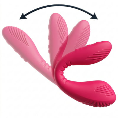 Lovense Dolce, Vibrador Duplo, Estimulador de Ponto G e Clitóris, Controle Remoto Por App Bluetooth, Carregamento Magnético, Silicone Macio, Para Camgirls, Compatível iOS, Android, Antigo Quake