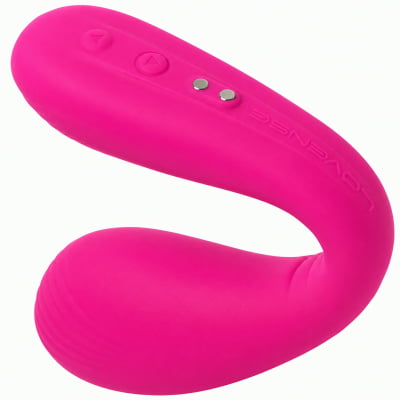 Lovense Dolce, Vibrador Duplo, Estimulador de Ponto G e Clitóris, Controle Remoto Por App Bluetooth, Carregamento Magnético, Silicone Macio, Para Camgirls, Compatível iOS, Android, Antigo Quake