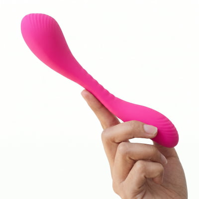 Lovense Dolce, Vibrador Duplo, Estimulador de Ponto G e Clitóris, Controle Remoto Por App Bluetooth, Carregamento Magnético, Silicone Macio, Para Camgirls, Compatível iOS, Android, Antigo Quake