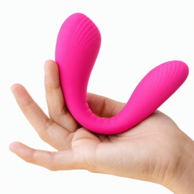 Lovense Dolce, Vibrador Duplo, Estimulador de Ponto G e Clitóris, Controle Remoto Por App Bluetooth, Carregamento Magnético, Silicone Macio, Para Camgirls, Compatível iOS, Android, Antigo Quake
