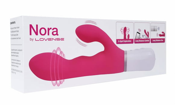 Lovense Nora Vibrador Rabbit Duplo Estimulador de Ponto G e Clitóris