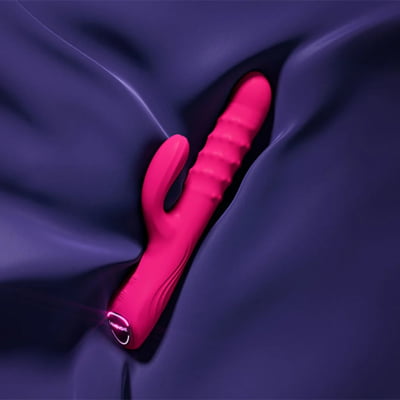 Lovense Velvo Vibrador Rabbit Clitóris e Ponto G Contas Rotativas NeoSpin 360°, App, Bluetooth, Longa Distância, Impermeável IPX7, Material Seguro, Fácil Uso, Duplo Motor, Alta Qualidade, Vibração