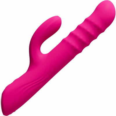 Lovense Velvo Vibrador Rabbit Clitóris e Ponto G Contas Rotativas NeoSpin 360°, App, Bluetooth, Longa Distância, Impermeável IPX7, Material Seguro, Fácil Uso, Duplo Motor, Alta Qualidade, Vibração